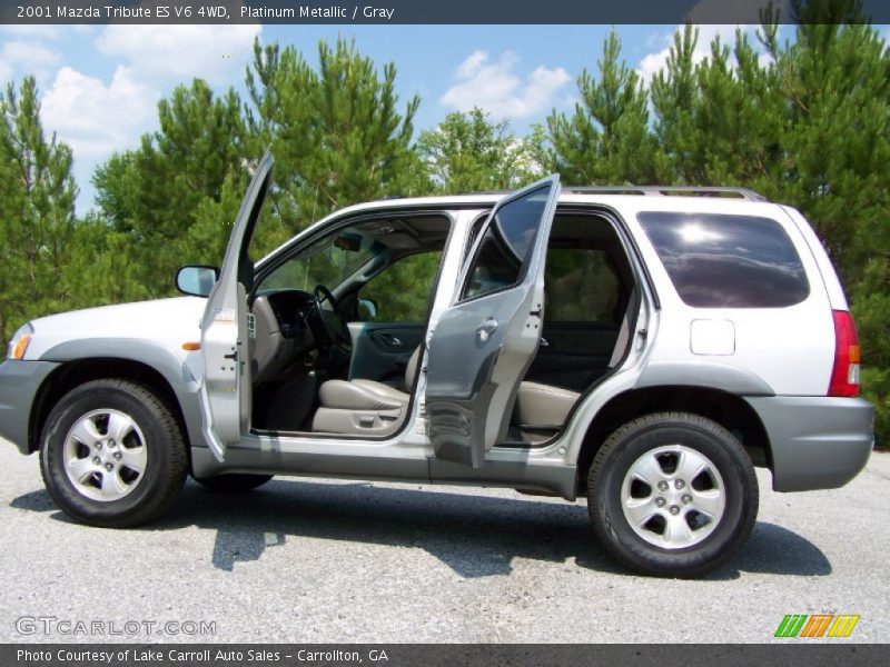 Platinum Metallic / Gray 2001 Mazda Tribute ES V6 4WD