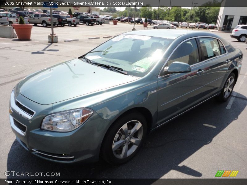 Silver Moss Metallic / Cocoa/Cashmere 2009 Chevrolet Malibu Hybrid Sedan
