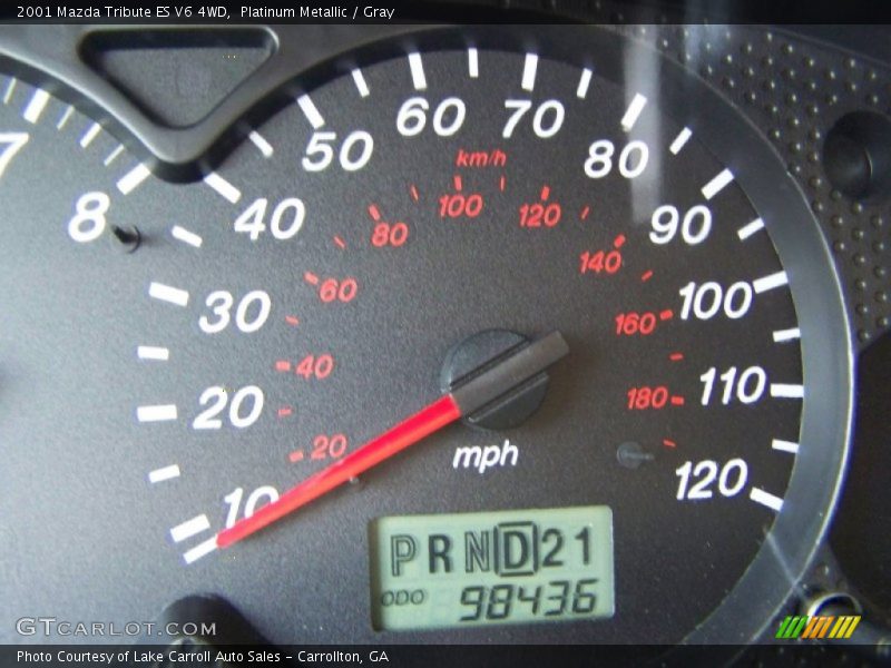 Platinum Metallic / Gray 2001 Mazda Tribute ES V6 4WD