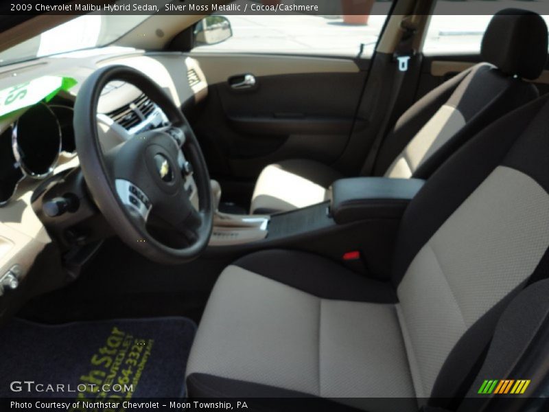 Silver Moss Metallic / Cocoa/Cashmere 2009 Chevrolet Malibu Hybrid Sedan