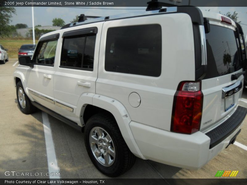 Stone White / Saddle Brown 2006 Jeep Commander Limited