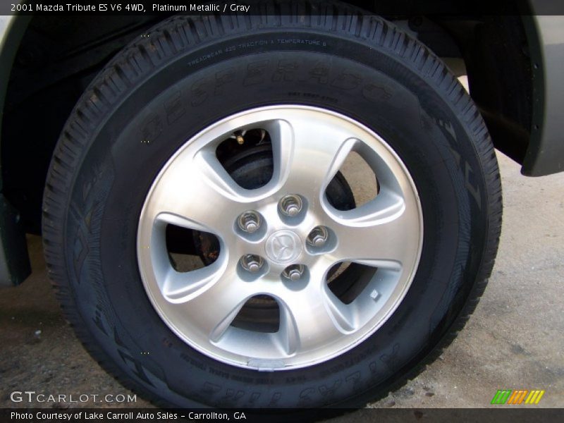 Platinum Metallic / Gray 2001 Mazda Tribute ES V6 4WD
