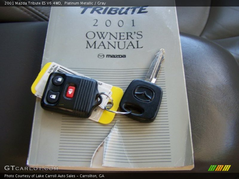 Platinum Metallic / Gray 2001 Mazda Tribute ES V6 4WD