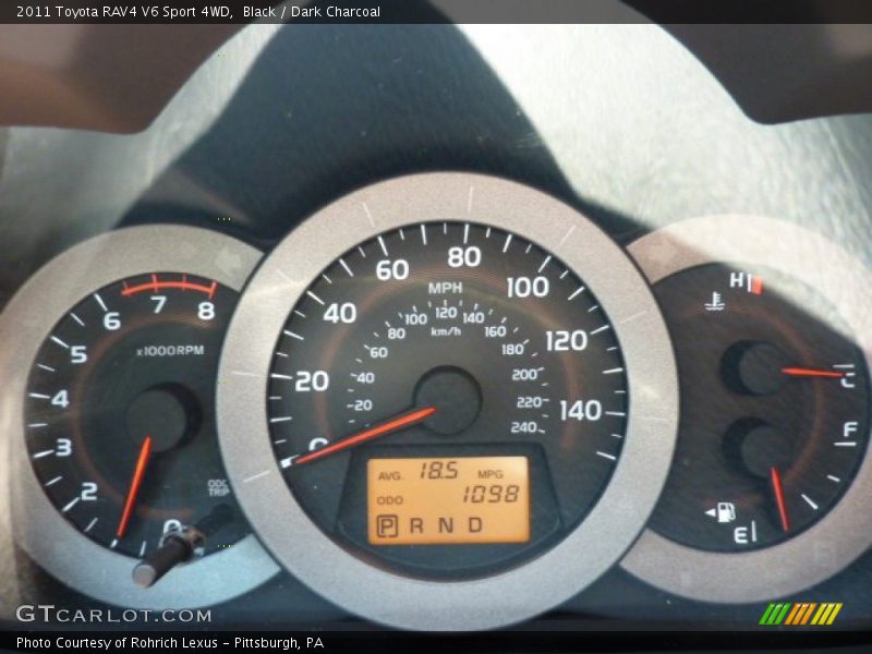 Black / Dark Charcoal 2011 Toyota RAV4 V6 Sport 4WD