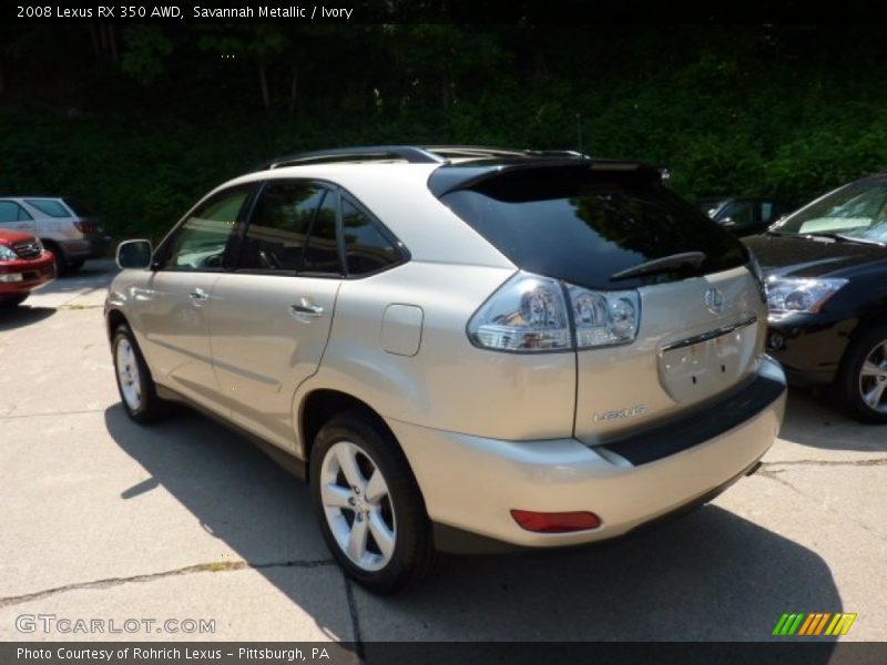 Savannah Metallic / Ivory 2008 Lexus RX 350 AWD