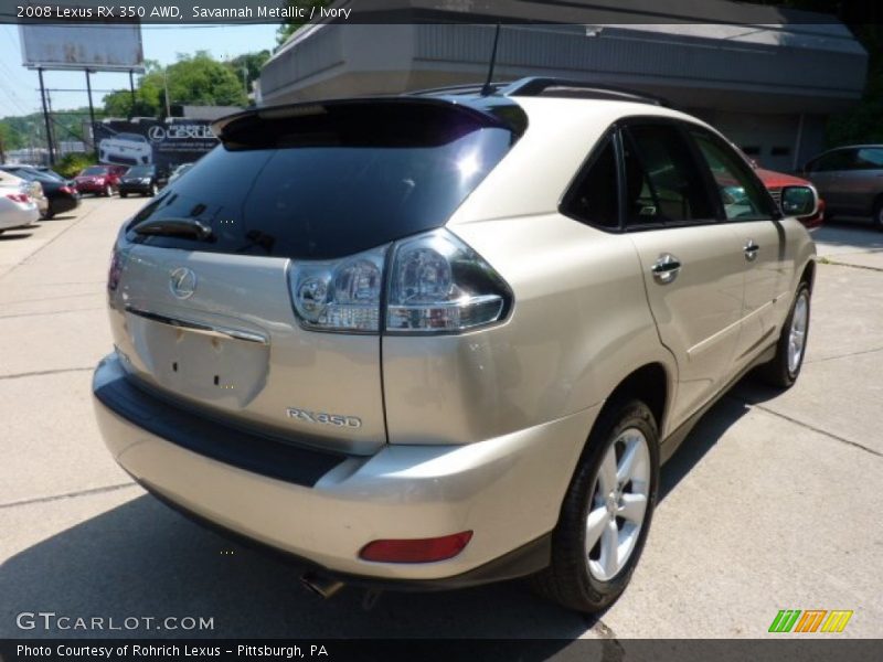 Savannah Metallic / Ivory 2008 Lexus RX 350 AWD