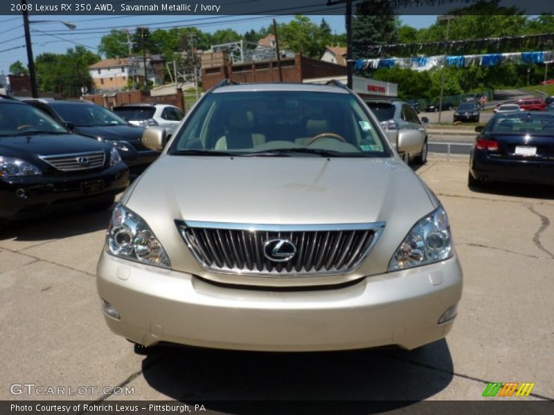 Savannah Metallic / Ivory 2008 Lexus RX 350 AWD