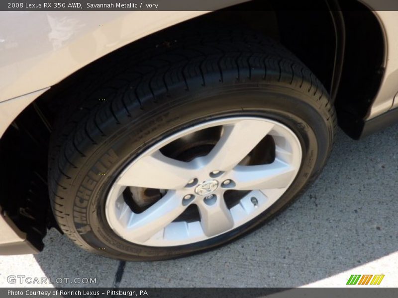 Savannah Metallic / Ivory 2008 Lexus RX 350 AWD