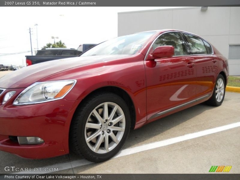 Matador Red Mica / Cashmere 2007 Lexus GS 350