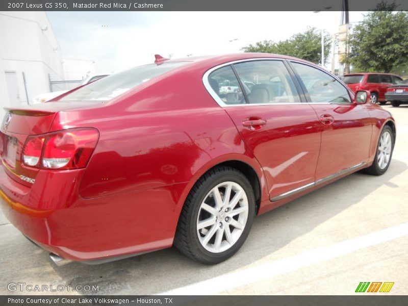 Matador Red Mica / Cashmere 2007 Lexus GS 350