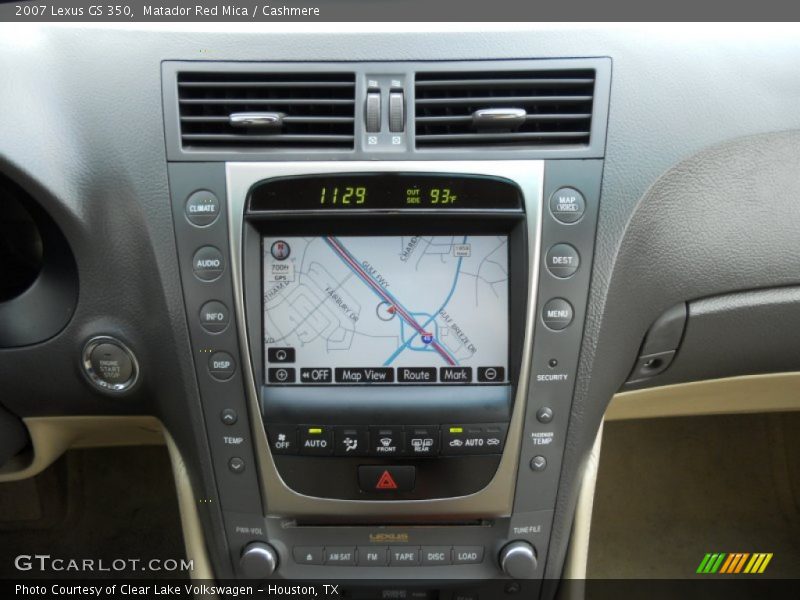 Matador Red Mica / Cashmere 2007 Lexus GS 350