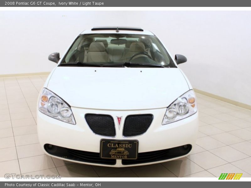 Ivory White / Light Taupe 2008 Pontiac G6 GT Coupe