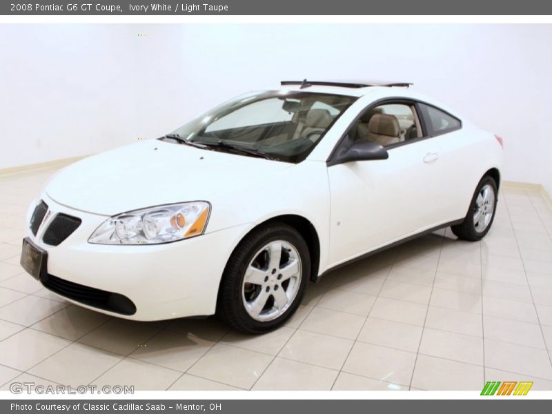 Ivory White / Light Taupe 2008 Pontiac G6 GT Coupe