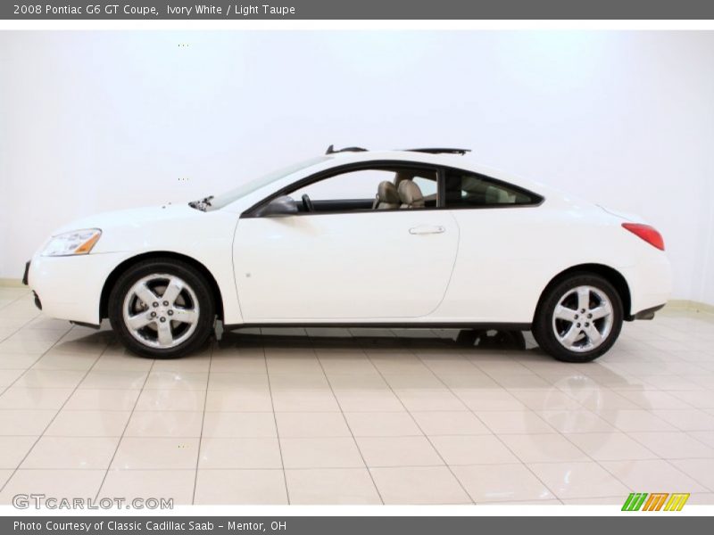 Ivory White / Light Taupe 2008 Pontiac G6 GT Coupe