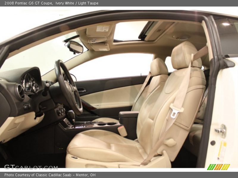 Ivory White / Light Taupe 2008 Pontiac G6 GT Coupe