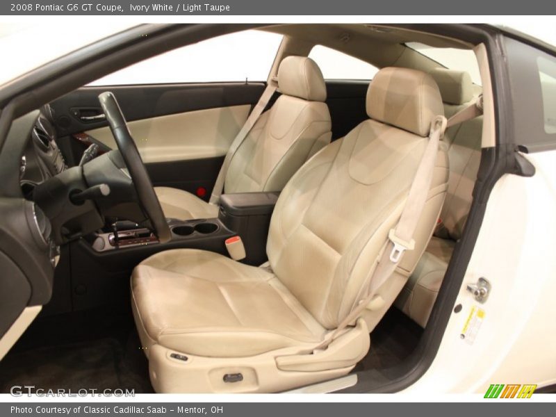 Ivory White / Light Taupe 2008 Pontiac G6 GT Coupe