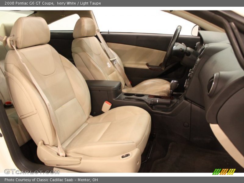 Ivory White / Light Taupe 2008 Pontiac G6 GT Coupe