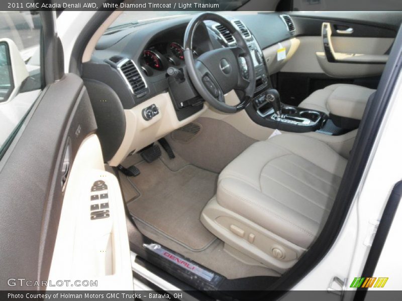 White Diamond Tintcoat / Light Titanium 2011 GMC Acadia Denali AWD