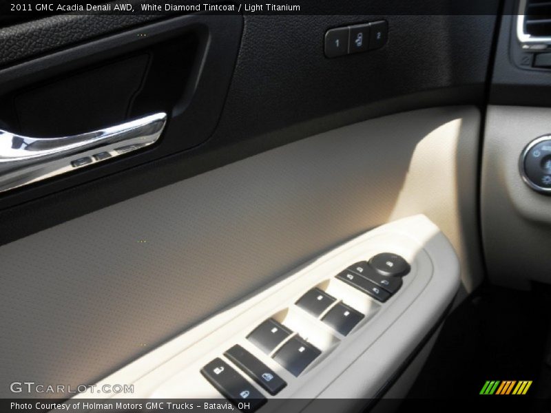 White Diamond Tintcoat / Light Titanium 2011 GMC Acadia Denali AWD