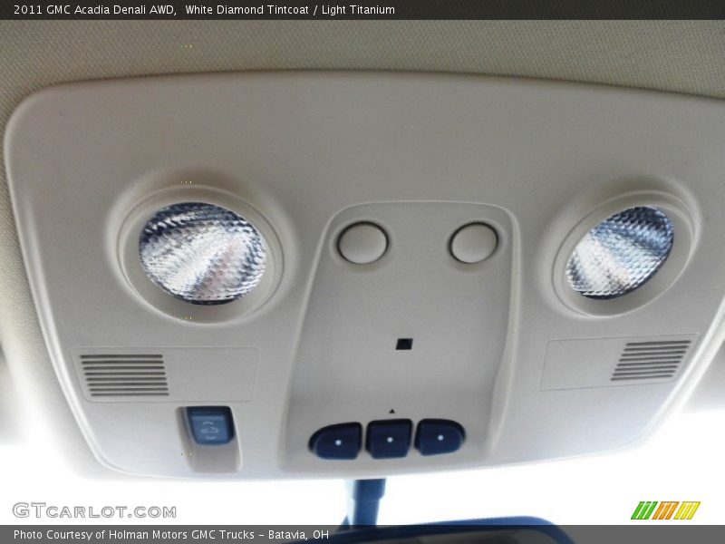 White Diamond Tintcoat / Light Titanium 2011 GMC Acadia Denali AWD