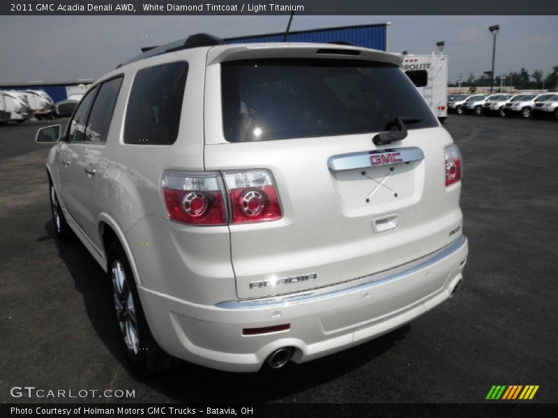 White Diamond Tintcoat / Light Titanium 2011 GMC Acadia Denali AWD