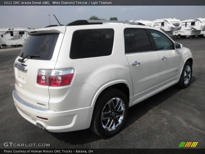 White Diamond Tintcoat / Light Titanium 2011 GMC Acadia Denali AWD
