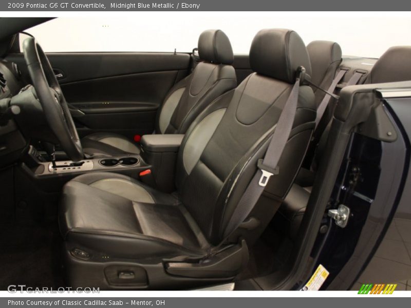  2009 G6 GT Convertible Ebony Interior