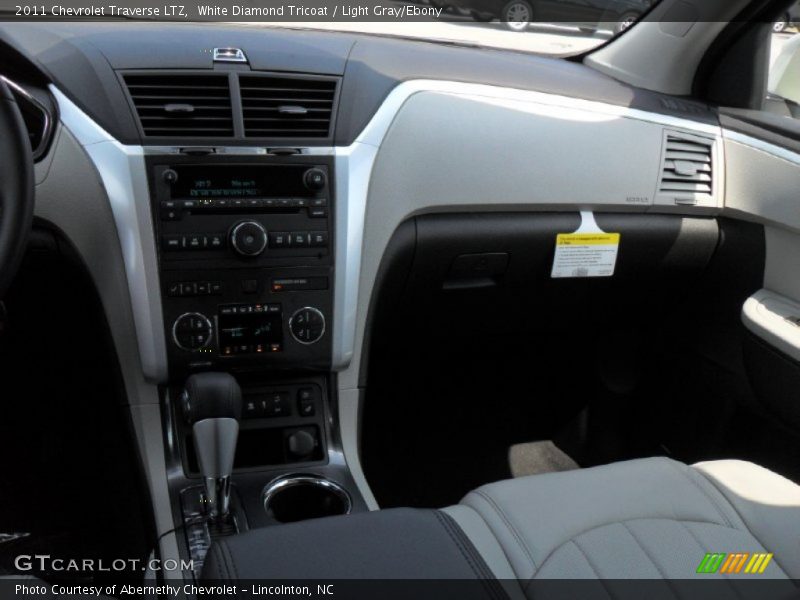 White Diamond Tricoat / Light Gray/Ebony 2011 Chevrolet Traverse LTZ