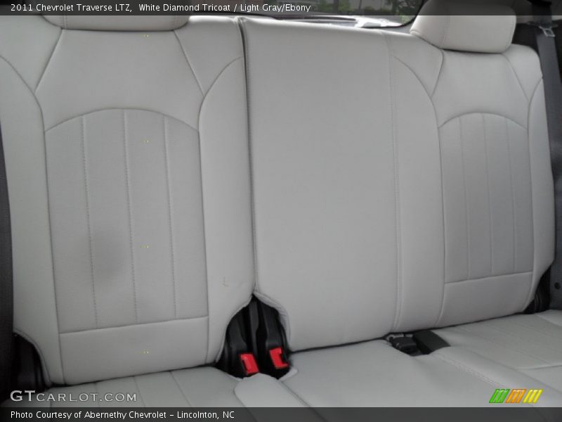 White Diamond Tricoat / Light Gray/Ebony 2011 Chevrolet Traverse LTZ