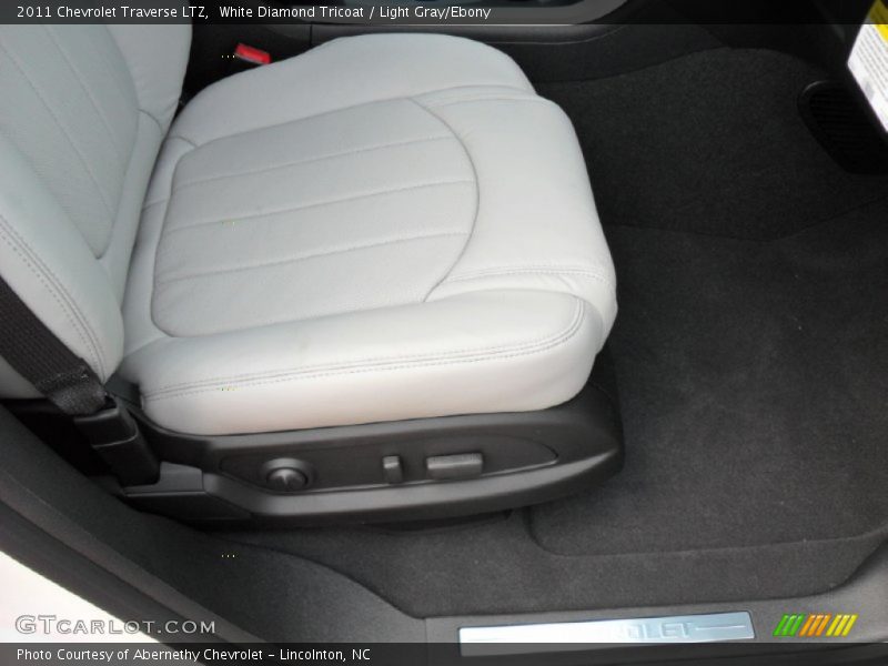 White Diamond Tricoat / Light Gray/Ebony 2011 Chevrolet Traverse LTZ