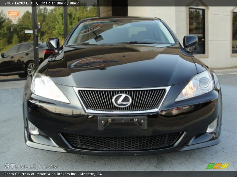 Obsidian Black / Black 2007 Lexus IS 350