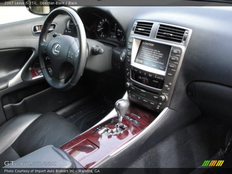 Obsidian Black / Black 2007 Lexus IS 350