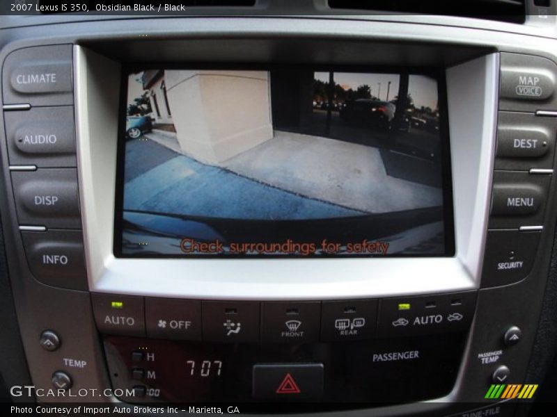 Obsidian Black / Black 2007 Lexus IS 350