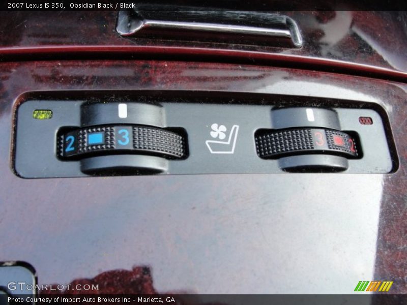 Obsidian Black / Black 2007 Lexus IS 350