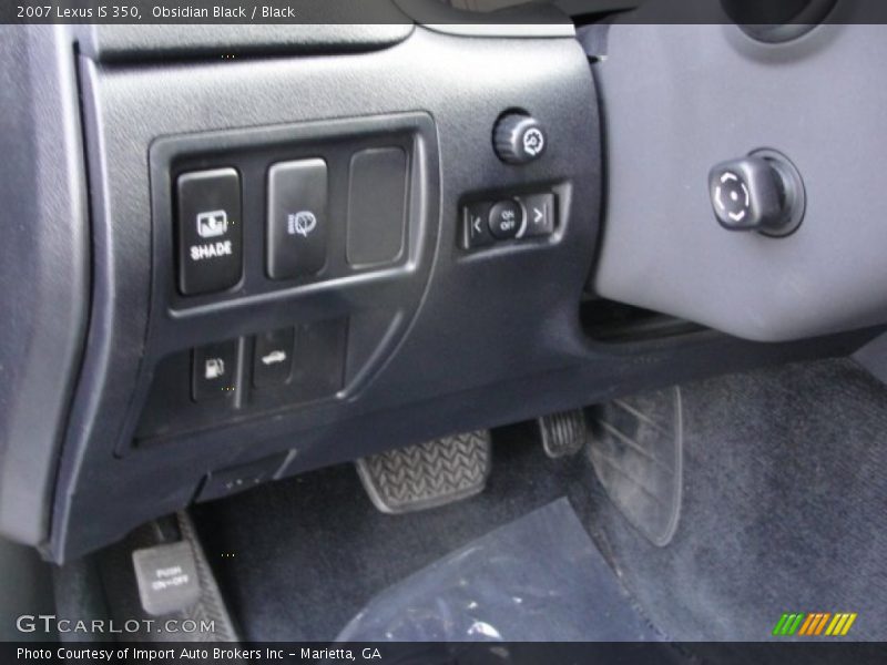 Obsidian Black / Black 2007 Lexus IS 350