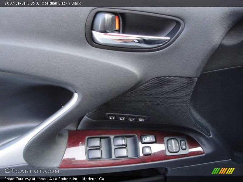 Obsidian Black / Black 2007 Lexus IS 350