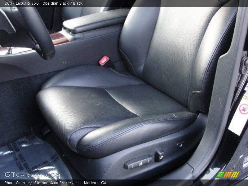 Obsidian Black / Black 2007 Lexus IS 350
