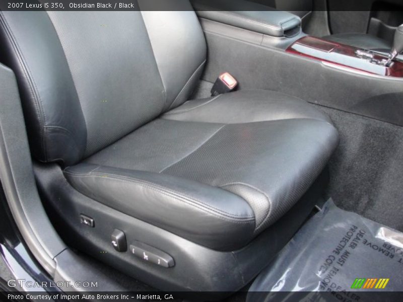 Obsidian Black / Black 2007 Lexus IS 350