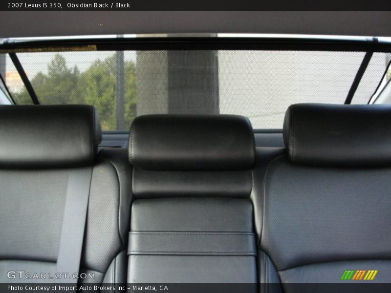 Obsidian Black / Black 2007 Lexus IS 350