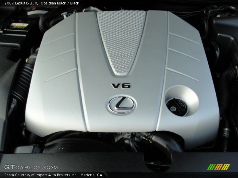 Obsidian Black / Black 2007 Lexus IS 350