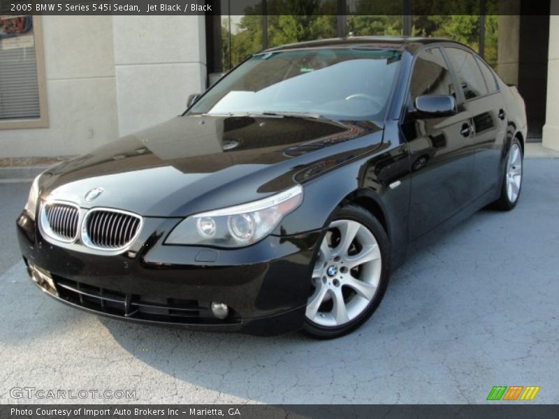 Jet Black / Black 2005 BMW 5 Series 545i Sedan