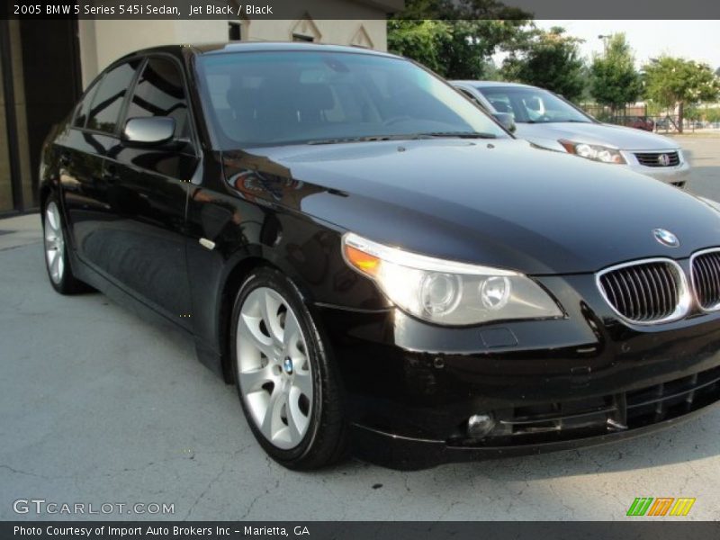 Jet Black / Black 2005 BMW 5 Series 545i Sedan
