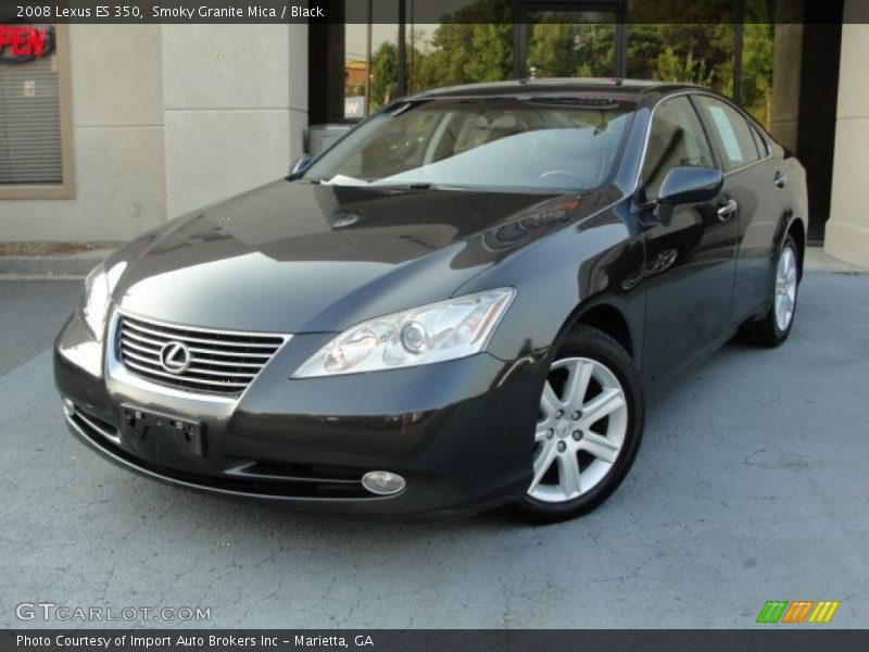 Smoky Granite Mica / Black 2008 Lexus ES 350