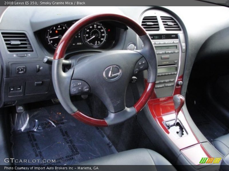Smoky Granite Mica / Black 2008 Lexus ES 350