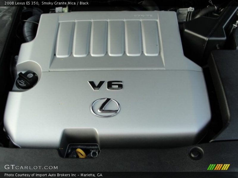 Smoky Granite Mica / Black 2008 Lexus ES 350