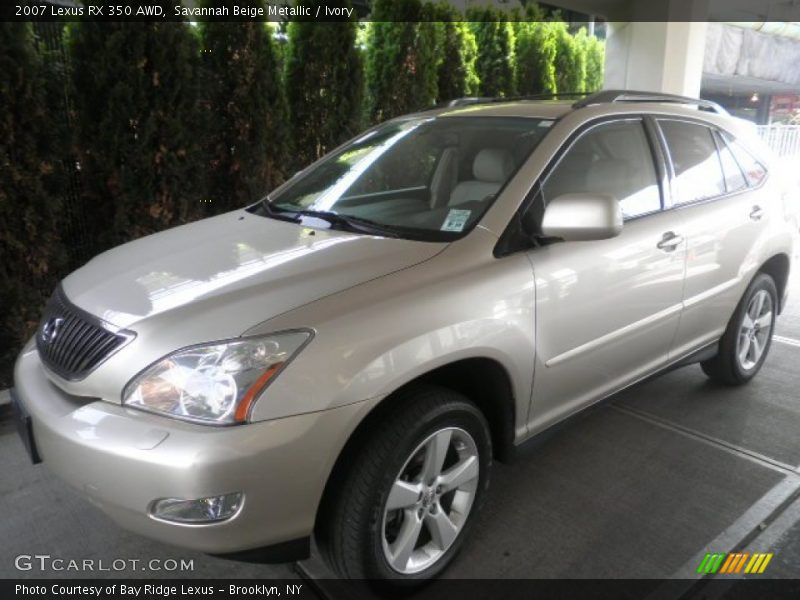 Savannah Beige Metallic / Ivory 2007 Lexus RX 350 AWD