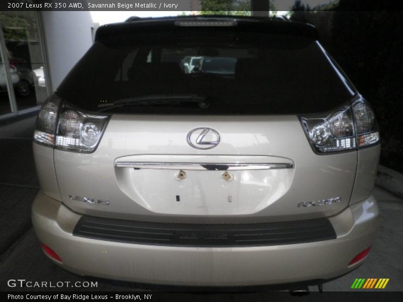 Savannah Beige Metallic / Ivory 2007 Lexus RX 350 AWD