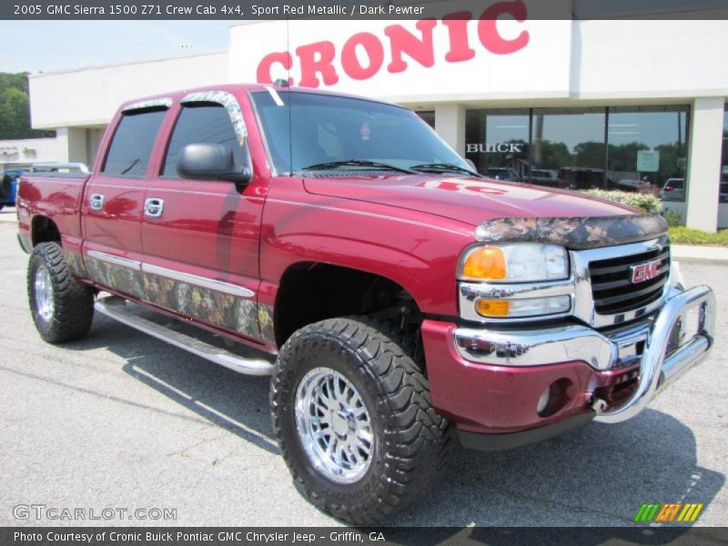 Sport Red Metallic / Dark Pewter 2005 GMC Sierra 1500 Z71 Crew Cab 4x4