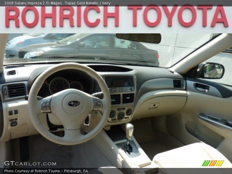 Topaz Gold Metallic / Ivory 2008 Subaru Impreza 2.5i Wagon