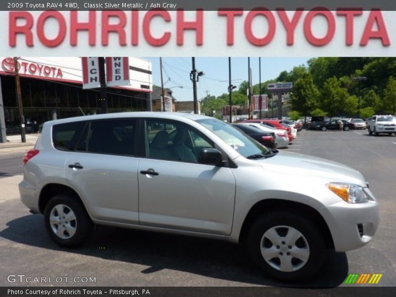 Classic Silver Metallic / Ash Gray 2009 Toyota RAV4 4WD